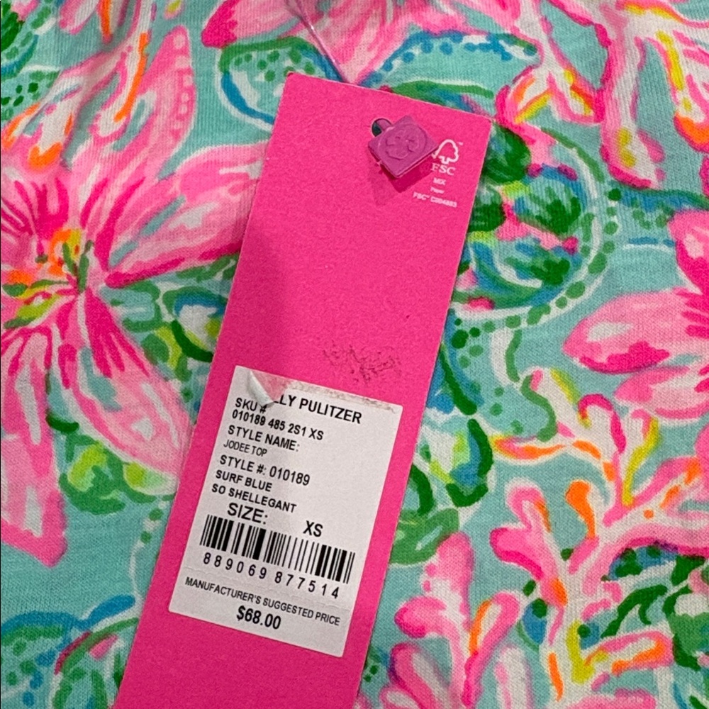 NWT Lilly Pulitzer Jodee Top XS - Picture 3 of 4